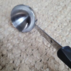 CUTCO 17 KD Stainless Serving Ladle Utensil Brown Handle USA 12” Long